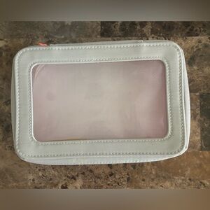 Flyte.70 Makeup Bag Gray/Orange Cosmetic Bag Travel Accessories Beauty New